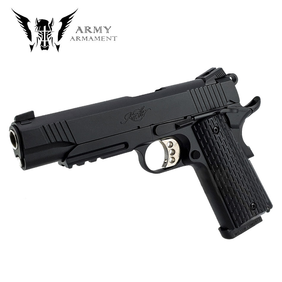Army Armament R28 Full Metal 1911 Warrior Gas Blowback Pistol – Black | Army Armament