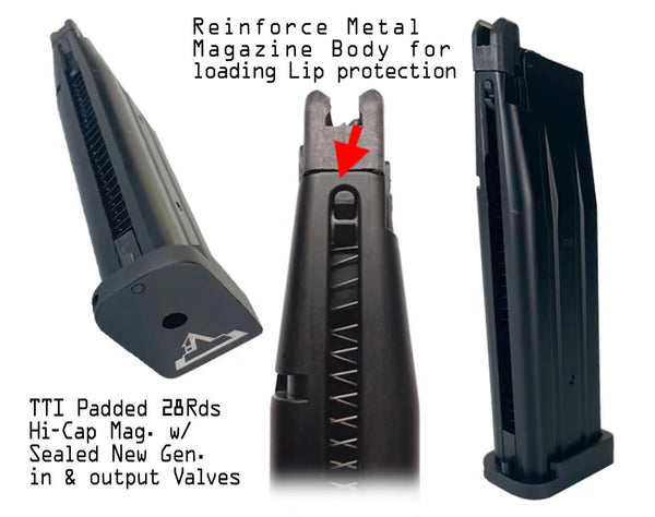 Army Armament Deluxe CNC Ver. TTI Licensed Combat Master 2011 Gas Blowback Pistol | Army Armament