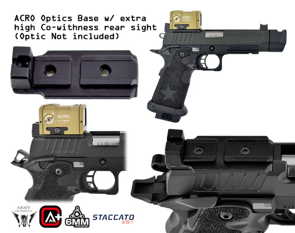 Army Armament Deluxe Ver. Licensed Staccato P Comp 2011 Airsoft Gas Blowback Pistol | Army Armament
