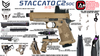 Army Armament Deluxe Ver. Licensed Staccato C2 2011 Airsoft Gas Blowback Pistol - FDE | Army Armament