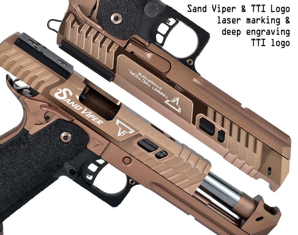 Army Armament Deluxe CNC Ver. TTI Licensed Sand Viper Airsoft Gas Blowback Pistol | Army Armament