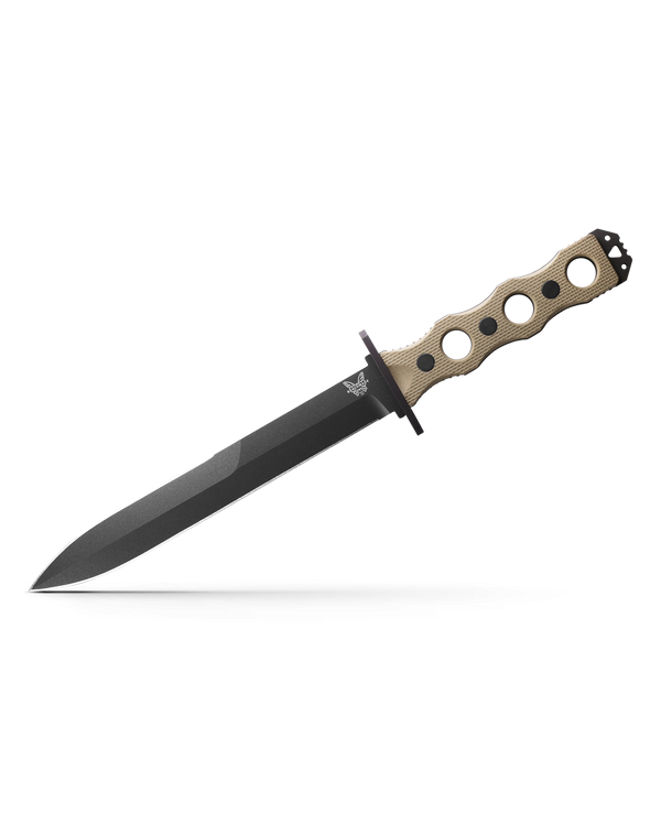 Benchmade SOCP Fixed Blade Dagger – Tan Handle & Sheath/CPM-3V | Benchmade USA