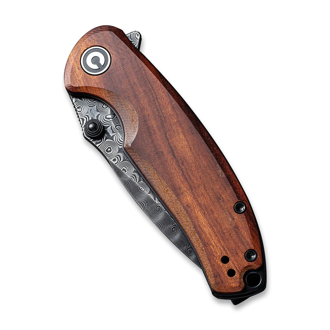 Civivi 2020DS-2 Pintail Flipper Folding Knife – Damascus Blade w/ Cuibourtia Wood Handle | Civivi Knives