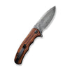 Civivi C18026C-DS1 Mini Praxis Folding Knife w/ Wooden Handle – Damascus Steel