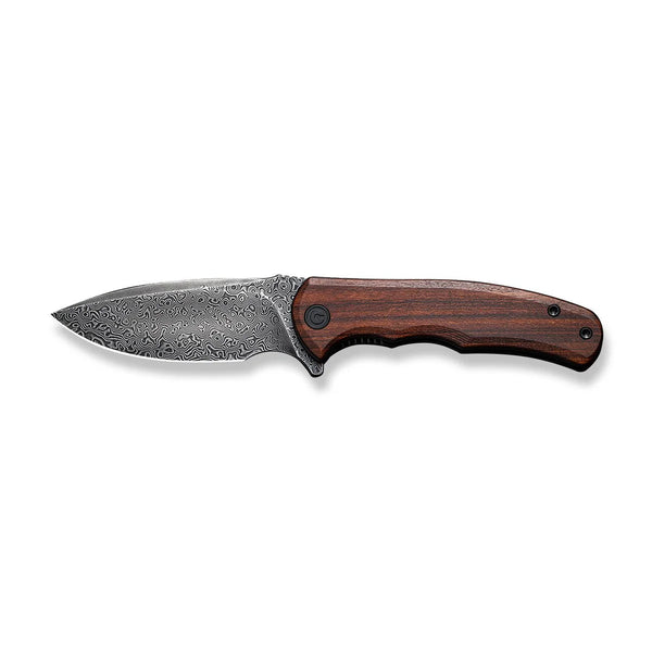 Civivi C18026C-DS1 Mini Praxis Folding Knife w/ Wooden Handle – Damascus Steel