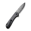 Civivi C18062PB-DS1 Button Lock Elementum II Flipper Knife w/ Carbon Fiber Handle – Damascus Steel