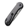 Civivi C18062PB-DS1 Button Lock Elementum II Flipper Knife w/ Carbon Fiber Handle – Damascus Steel