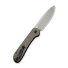 Civivi C2103C Elementum Button Lock Folding Knife w/ Dark Green Micarta Handle – 14C28N Sandvik Steel