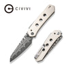 Civivi C22036-DS1 Vision FG Superlock Folding Knife w/ G10 Handle – Damascus Steel