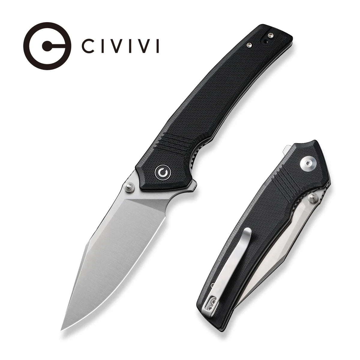 Civivi C23027-1 Tranquil Folding Knife w/ Black G10 Handle – 14C28N Sandvik Steel