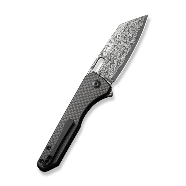 Civivi C23060-DS1 Nugz Flipper Folding Knife w/ Carbon Fiber & G10 Handle – Damascus Steel