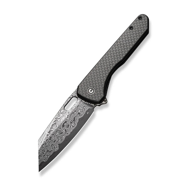 Civivi C23060-DS1 Nugz Flipper Folding Knife w/ Carbon Fiber & G10 Handle – Damascus Steel