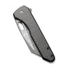 Civivi C23060-DS1 Nugz Flipper Folding Knife w/ Carbon Fiber & G10 Handle – Damascus Steel