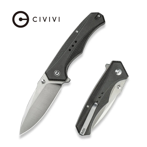 Civivi C23081B-3 Photonix Folding Knife w/ Dark Green Micarta Handle – 14C28N Sandvik Steel
