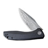 Civivi C801DS Baklash Flipper Folding Knife – Damascus Blade w/ Black G10 Handle | Civivi Knives
