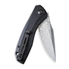 Civivi C801DS Baklash Flipper Folding Knife – Damascus Blade w/ Black G10 Handle | Civivi Knives