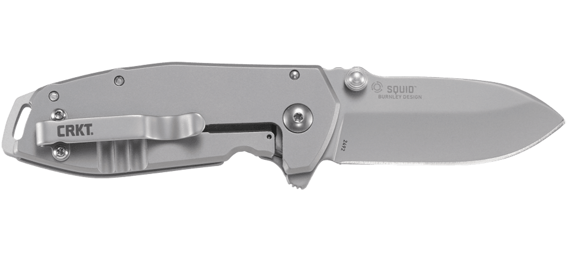 CRKT 2492 Squid Assisted Folding Knife - Silver | CRKT