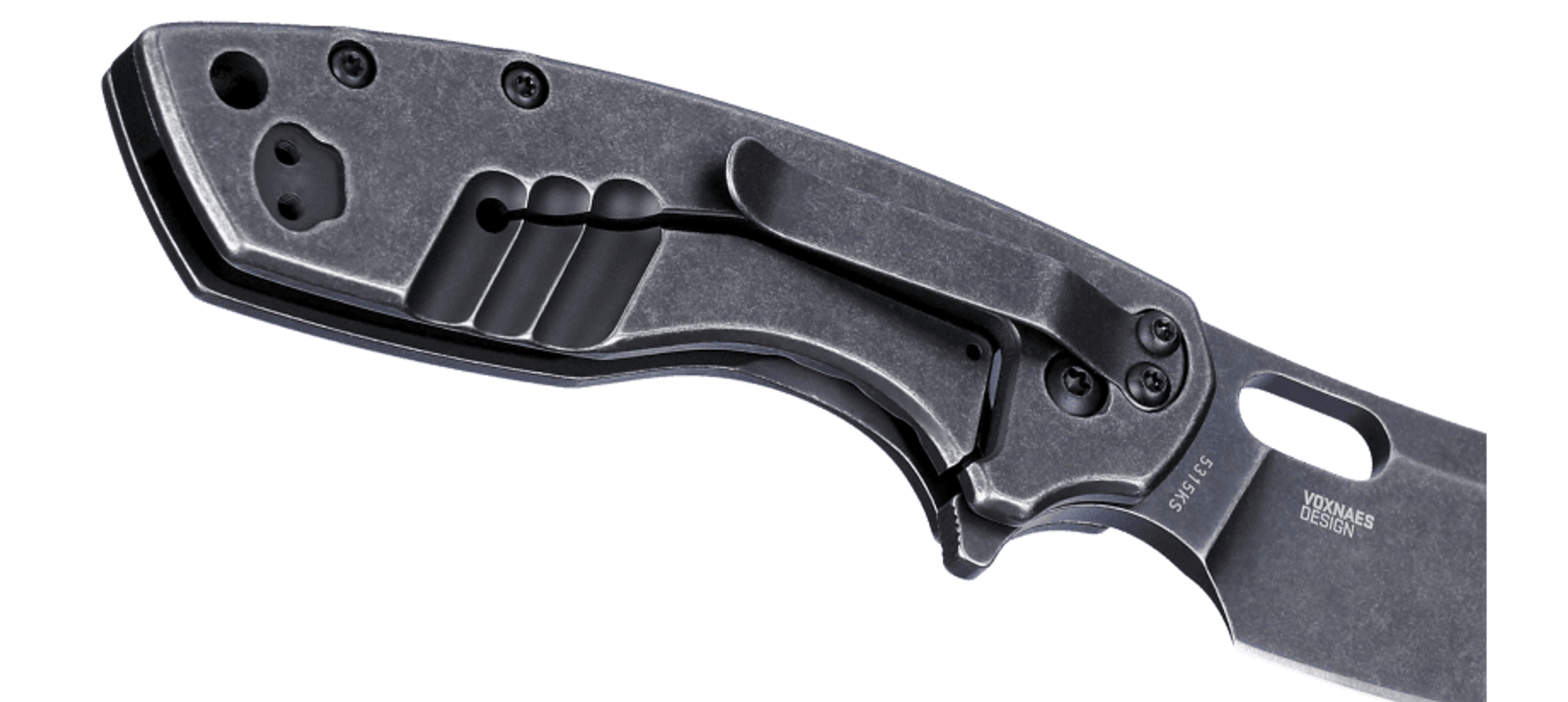CRKT 5315KS Large Pilar Frame Lock Folding Knife – Black Stonewash | CRKT