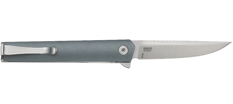 CRKT CEO Compact Flipper Folding Knife  - Gray Handle | CRKT