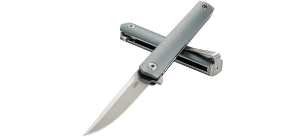 CRKT CEO Compact Flipper Folding Knife  - Gray Handle | CRKT