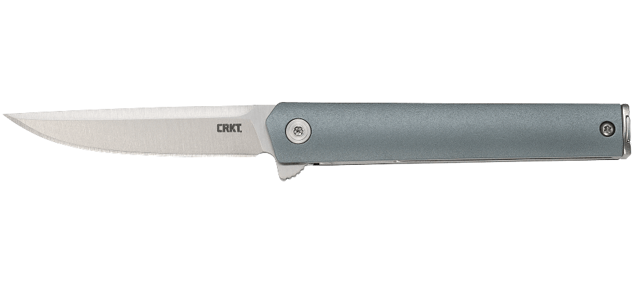 CRKT CEO Compact Flipper Folding Knife  - Gray Handle | CRKT