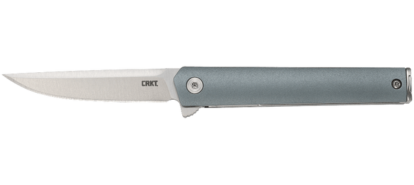 CRKT CEO Compact Flipper Folding Knife  - Gray Handle | CRKT