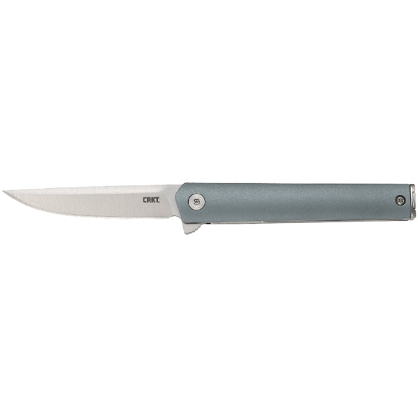 CRKT CEO Compact Flipper Folding Knife  - Gray Handle | CRKT