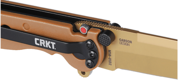 CRKT M16-01DZ Spear Point Folding Knife w/ D2 Steel – Desert Tan | CRKT