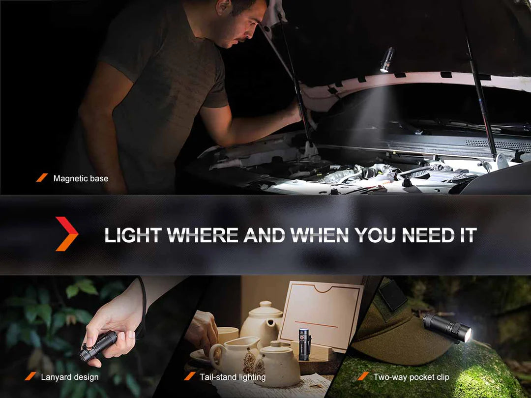 Fenix E18R V2.0 Rechargeable EDC Flashlight – 1200 Lumens | Fenix
