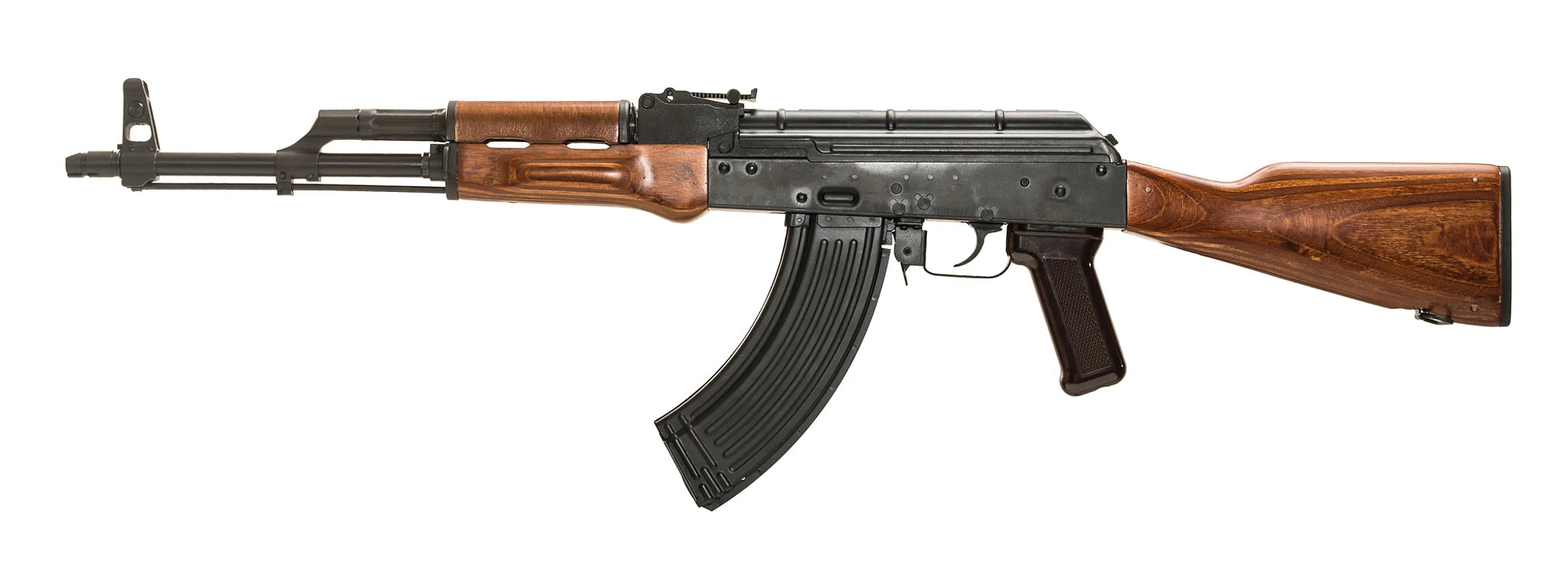 GHK AKM V3 Gas Blowback Airsoft Rifle – Steel/Real Wood