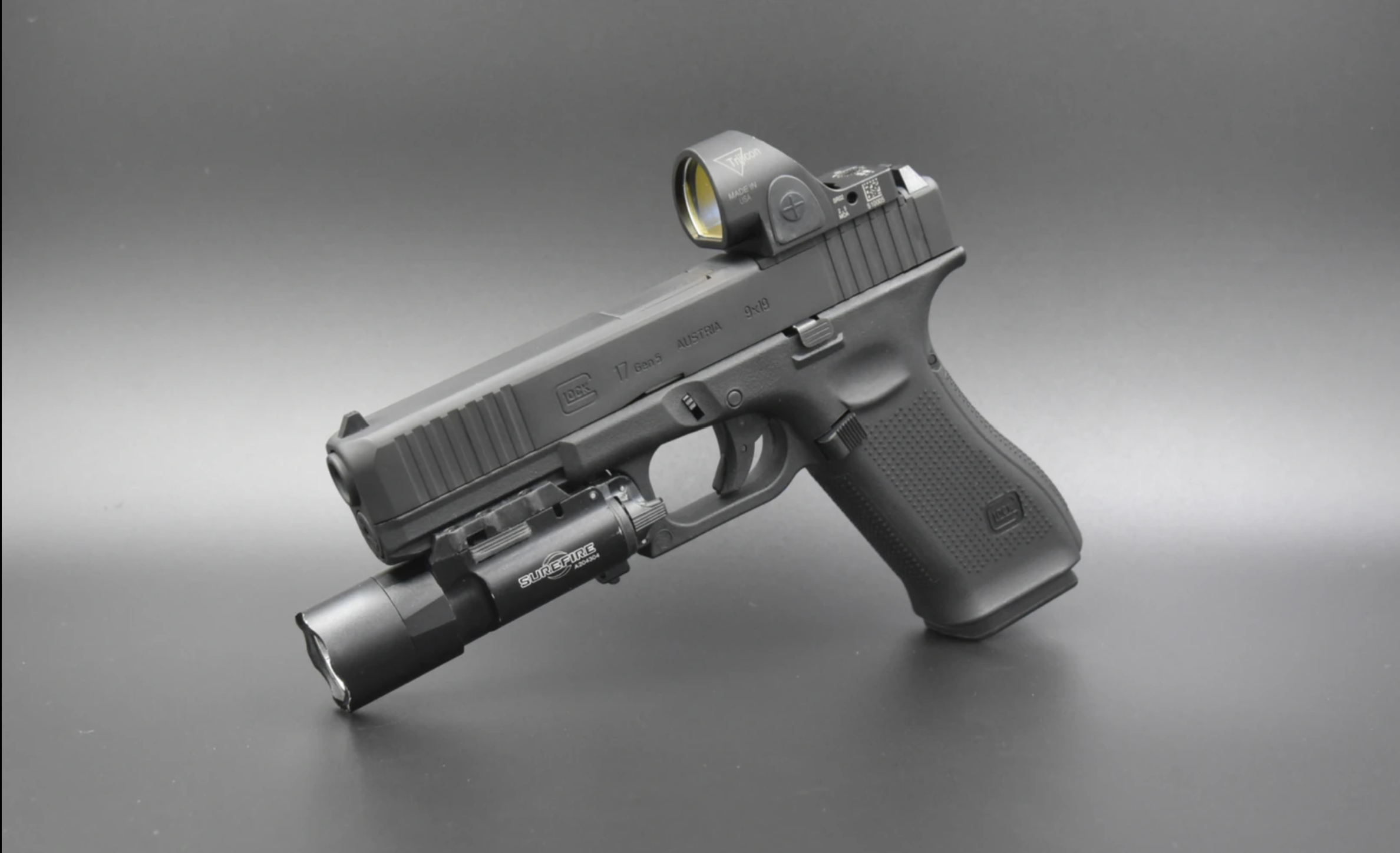 GHK Glock 17 Gen 5 MOS Gas Blowback Airsoft Pistol - Cerakote Aluminum Version | GHK