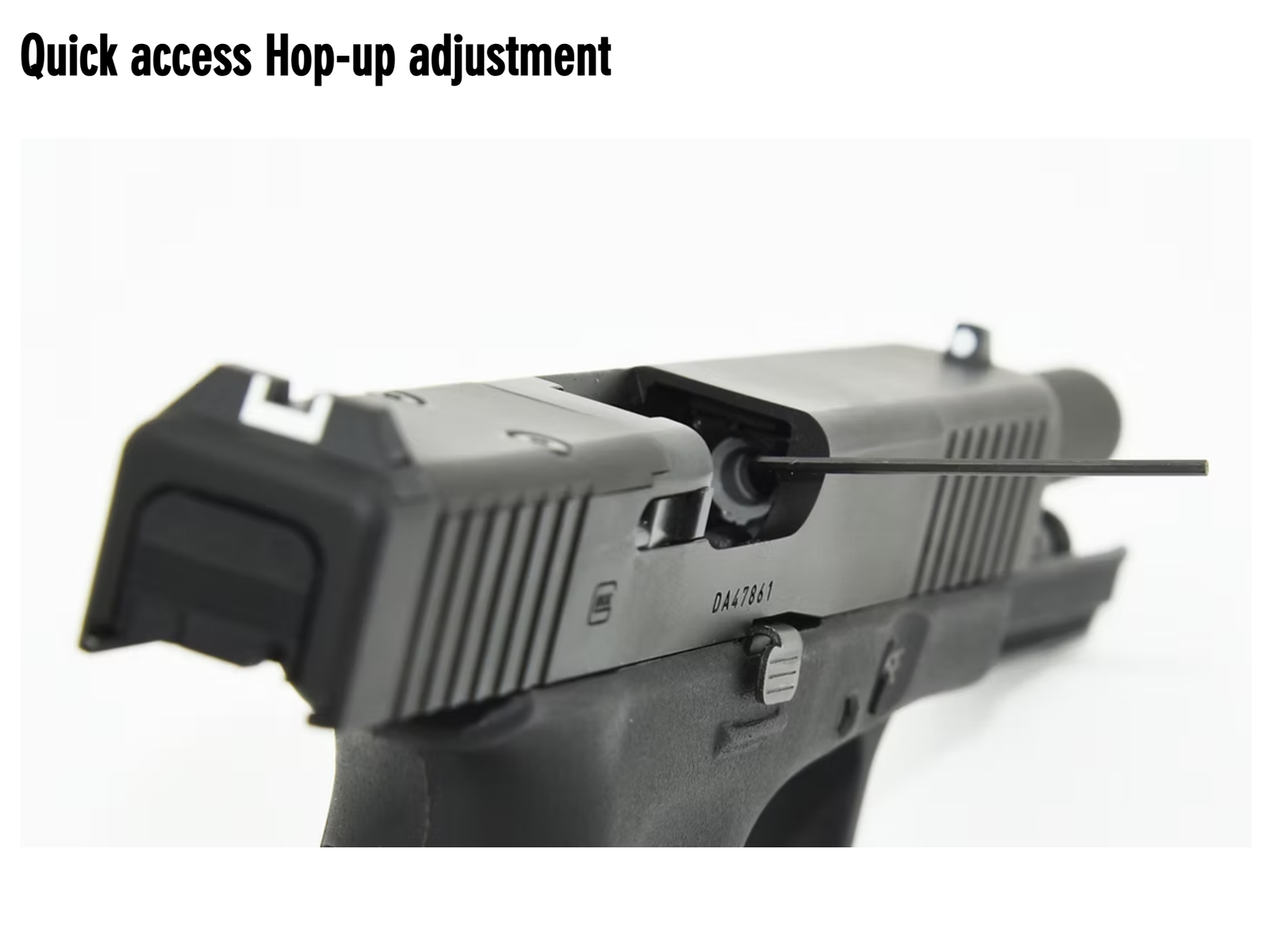 GHK Glock 17 Gen 5 MOS Gas Blowback Airsoft Pistol - Cerakote Aluminum Version | GHK