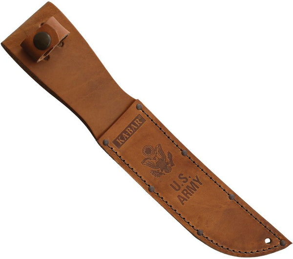 Ka-Bar 1220 Army Fighting Knife – 7” Straight Edge w/ Leather Sheath | Ka-Bar