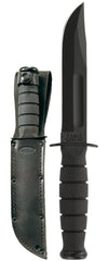 Ka-Bar 1256 Short Combat Knife w/ Black Leather Sheath | Ka-Bar