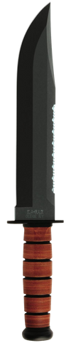 KA-BAR Big Brother Combat/Survival Bowie Knife – Leather Handle, Saw-Back | Ka-Bar