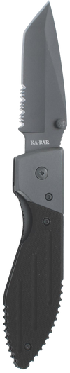 Ka-Bar 3075 Warthog Tanto Folding Knife – Half Serrated | Ka-Bar
