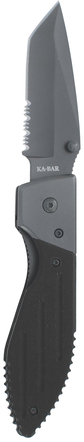 Ka-Bar 3075 Warthog Tanto Folding Knife – Half Serrated | Ka-Bar