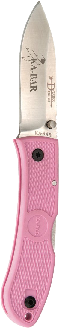 Ka-Bar 4062PK Dozier Hunter Folding Knife – Pink Handle | Ka-Bar