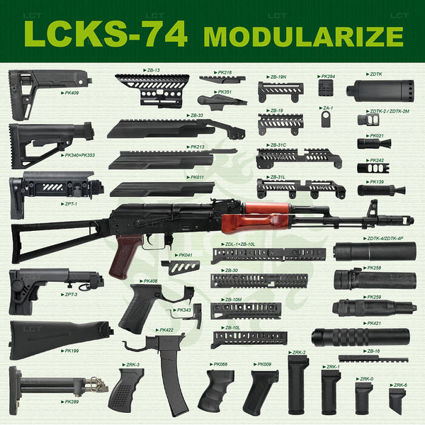 LCT LCKS74 Airsoft AK AEG Rifle w/ Gate Aster V3