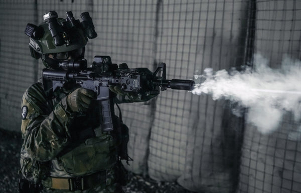 Martina Smokey Wolf Mini Airsoft Muzzle Attachment w/ Muzzle Flash & Smoke Effect