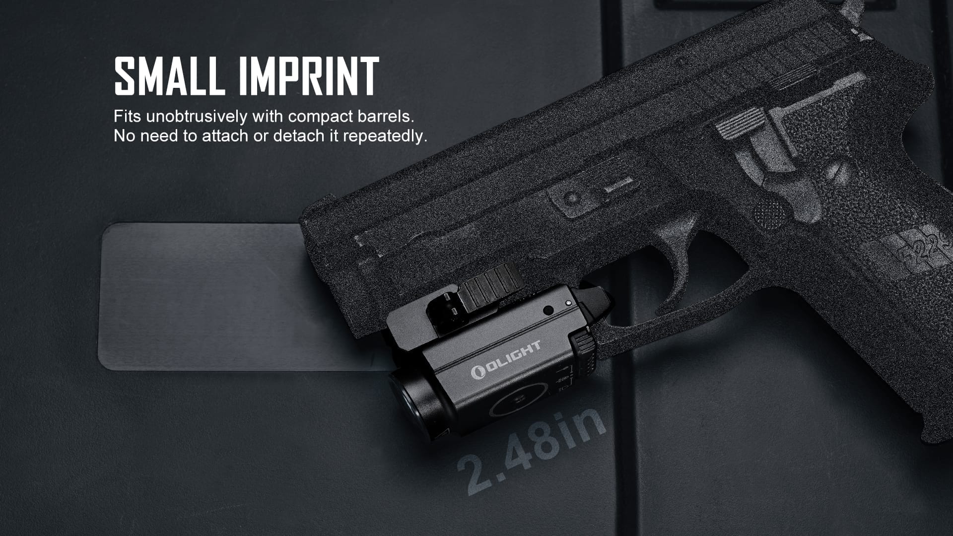 Olight Baldr S Tactical Flashlight/Laser – 800lumens Black