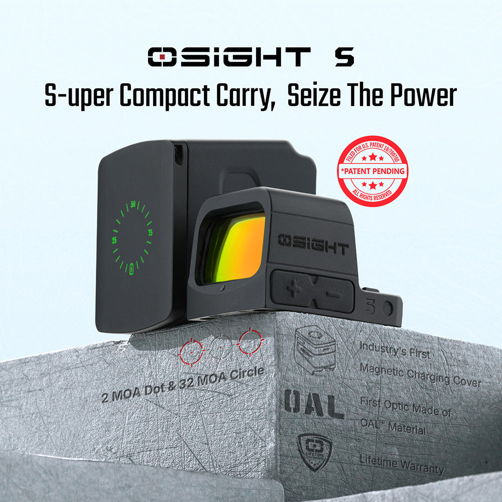 Olight Osight S Pistol Red Dot Sight w/ 2 MOA Dot & 32 MOA Circle – OAL Material