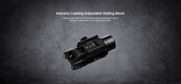 Olight PL-3 Valkyrie Rail Mount 1300 Lumens Pistol Flashlight – Black | Olight