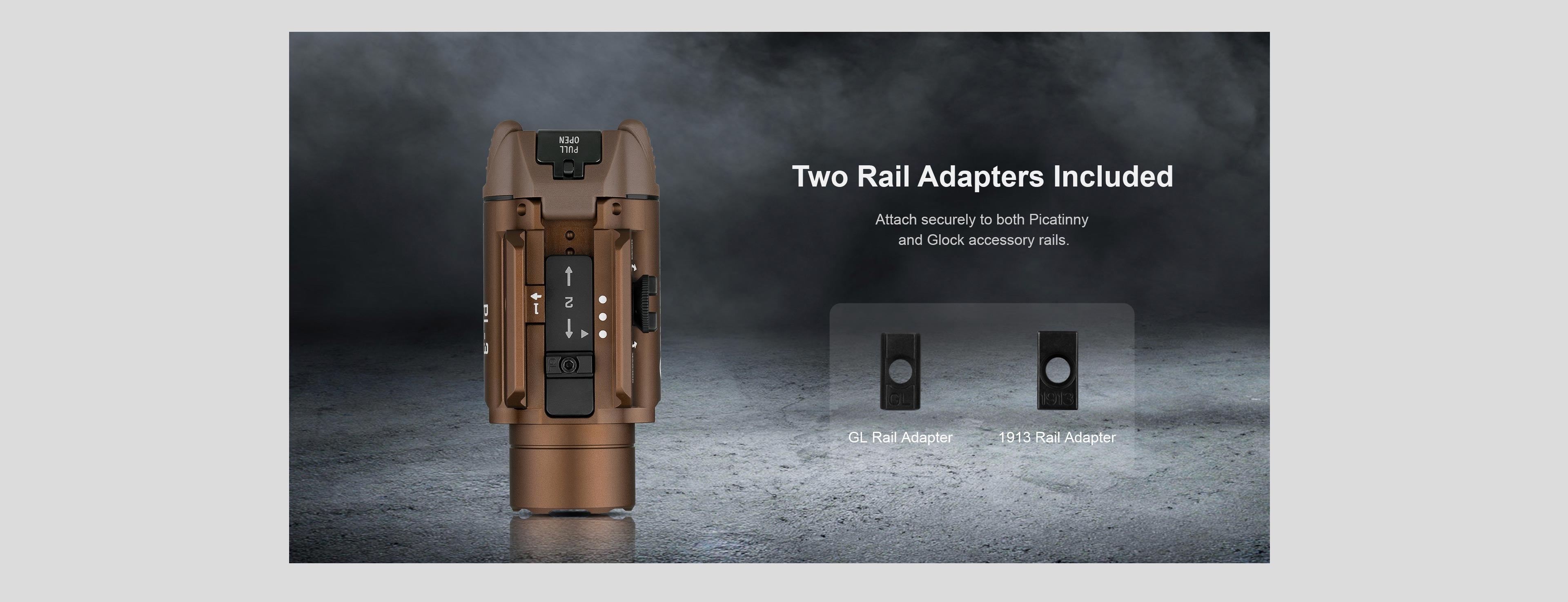 Olight PL-3 Valkyrie Rail Mount 1300 Lumens Pistol Flashlight – Black | Olight