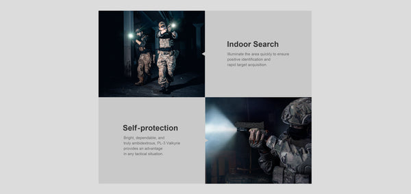 Olight PL-3 Valkyrie Rail Mount 1300 Lumens Pistol Flashlight – Black | Olight