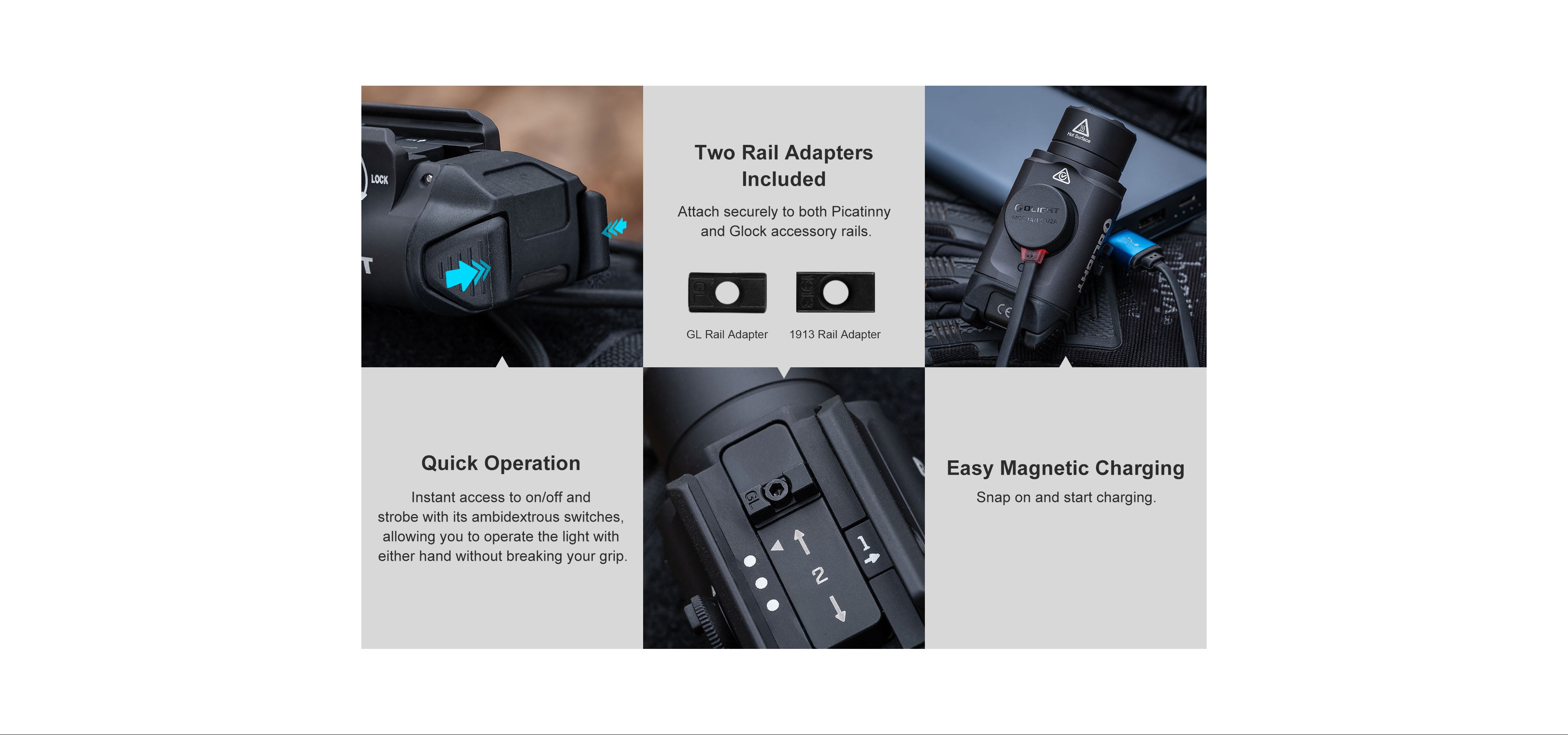 Olight PL-3R Rechargeable Tactical Flashlight – 1500 lumens