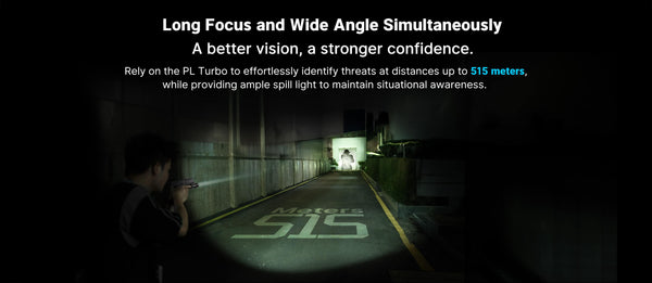 Olight PL Turbo Tactical Pistol Flashlight w/ Spotlight and Floodlight – Desert Tan 800 Lumens | Olight