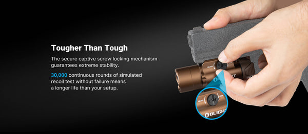 Olight PL Turbo Tactical Pistol Flashlight w/ Spotlight and Floodlight – Black 800 Lumens | Olight