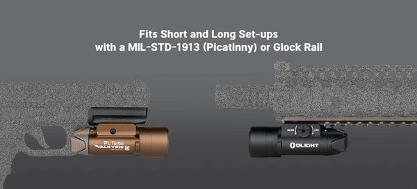 Olight PL Turbo Tactical Pistol Flashlight w/ Spotlight and Floodlight – Desert Tan 800 Lumens | Olight