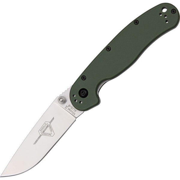 OKC RAT II Folding Knife – Olive Drab Handle | Ontario Knife Company